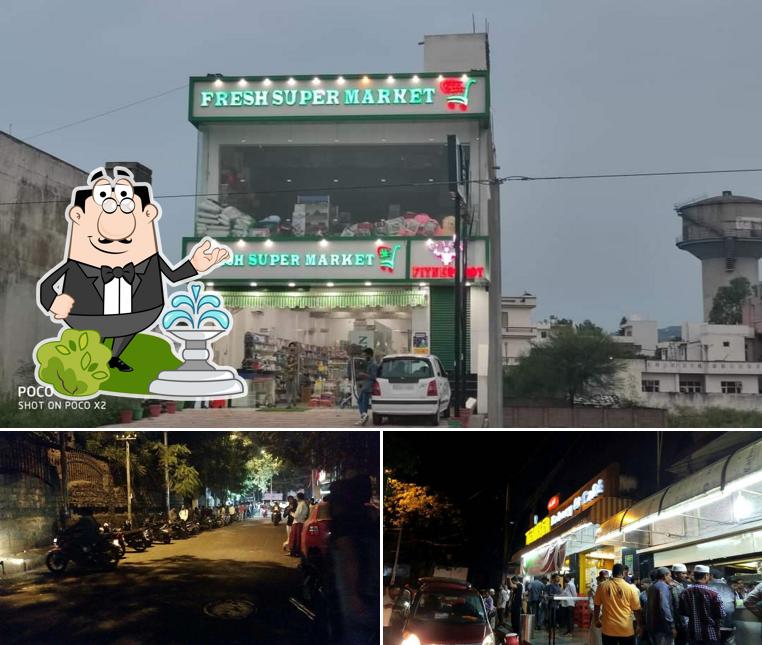 Take a look at the outside part of Taiba Bakery and Cafe