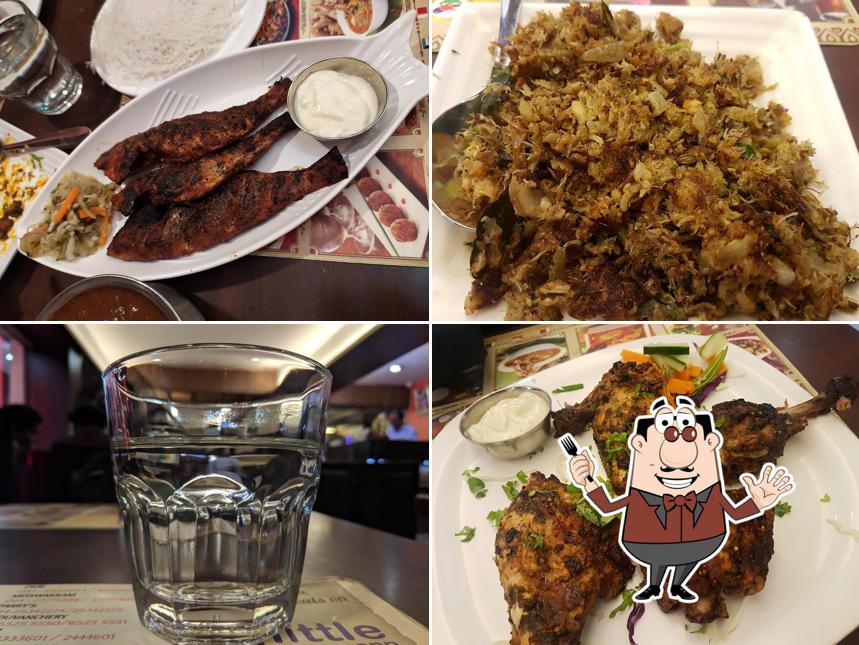 Food at Anjappar Chettinad Restaurant