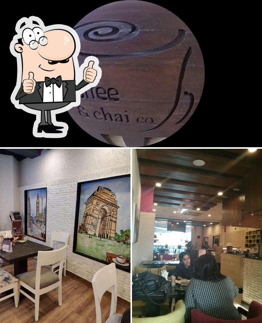See this picture of Coffee & Chai co