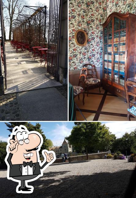 Dai un’occhiata alla foto che raffigura la interni e esterno di Le Café du Château