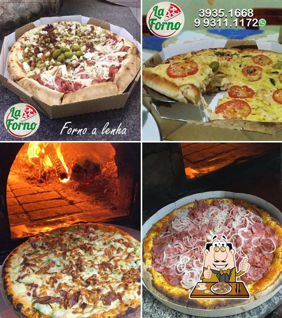 Escolha pizza no Pizzaria La Forno