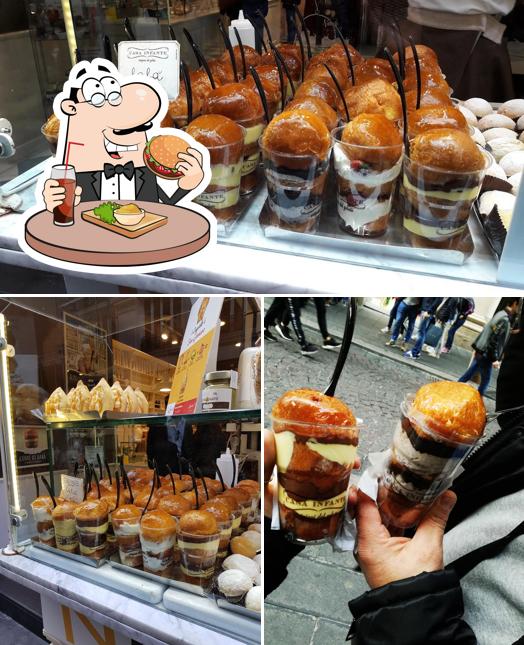 Ordina uno dei tipi di hamburger disponibili a Casa Infante