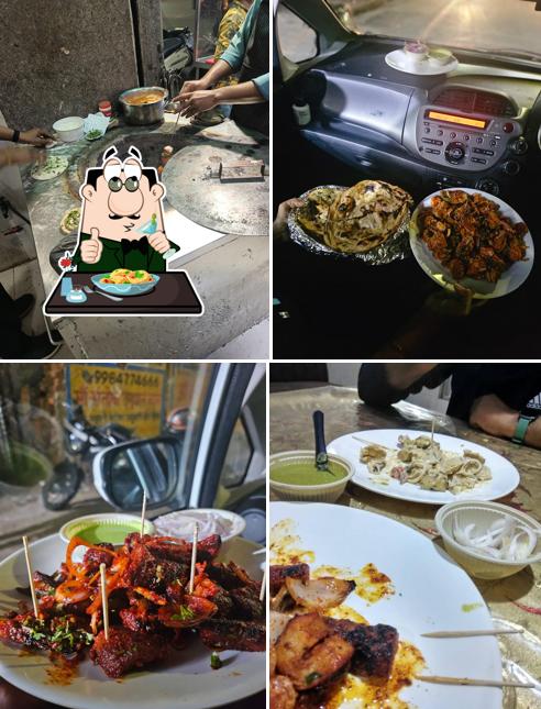 Food at King Ji Malai Chaap Restaurant