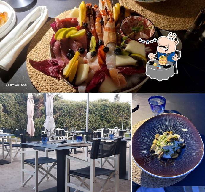 Dai un’occhiata alla foto che presenta la cibo e interni di La Porta Sul Mare