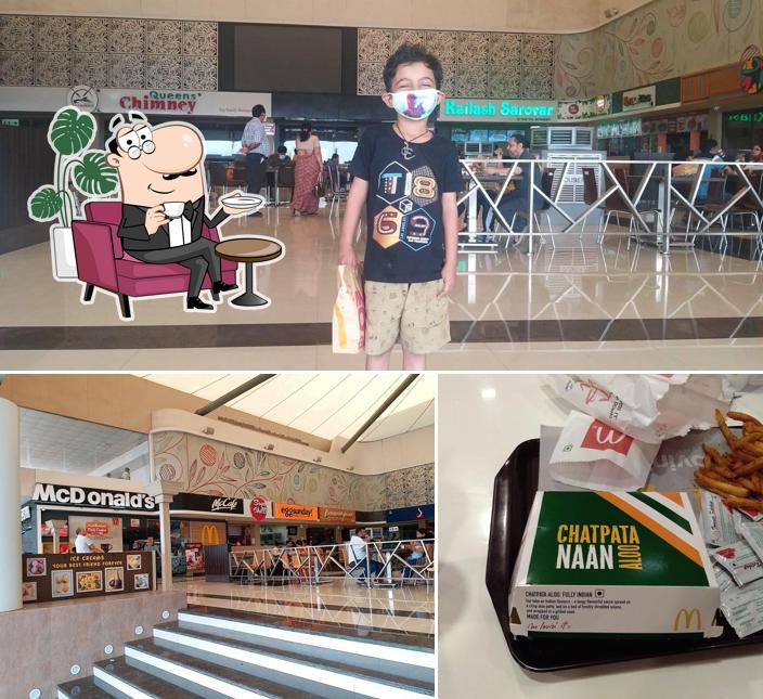 The interior of McDonald's