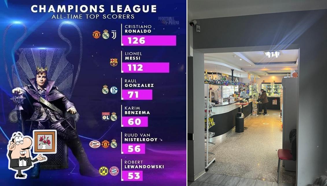 Gli interni di Caffè “La Punta”