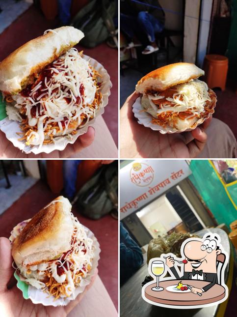 Pulled pork sandwich at Radhekrishna shev pav center * shelke brothers*