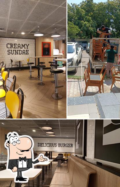 The interior of McDonald's