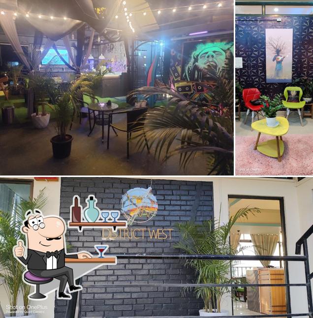 The interior of DistrictWest Cafe