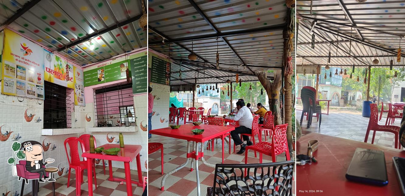 The interior of Palash Aajivika Didi Cafe