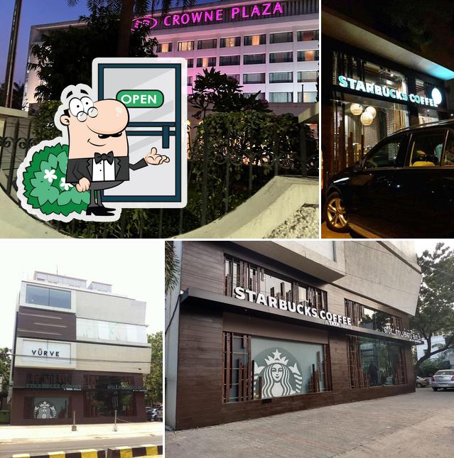 Check out how Starbucks looks outside