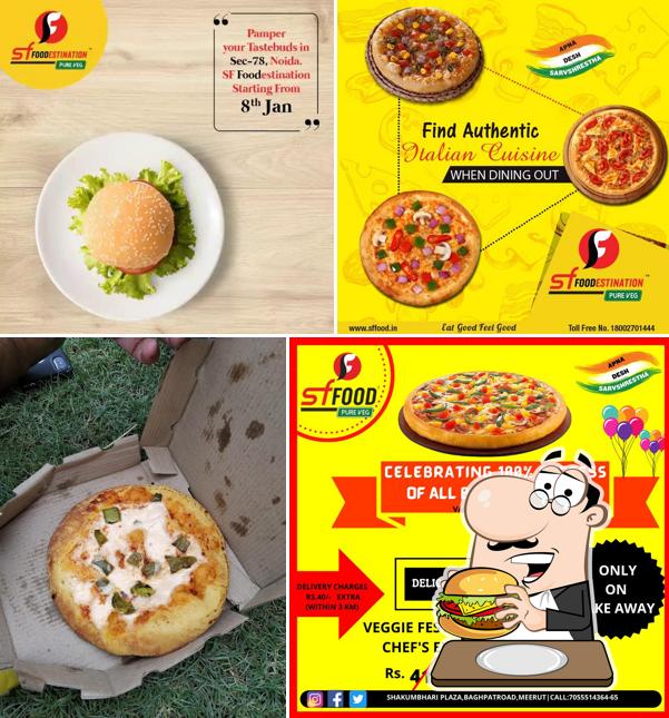 SF Food Pure Veg Pizza & Burger’s burgers will cater to satisfy different tastes
