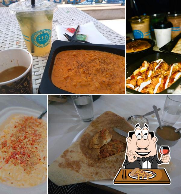 Pick pizza at Indian Tea House