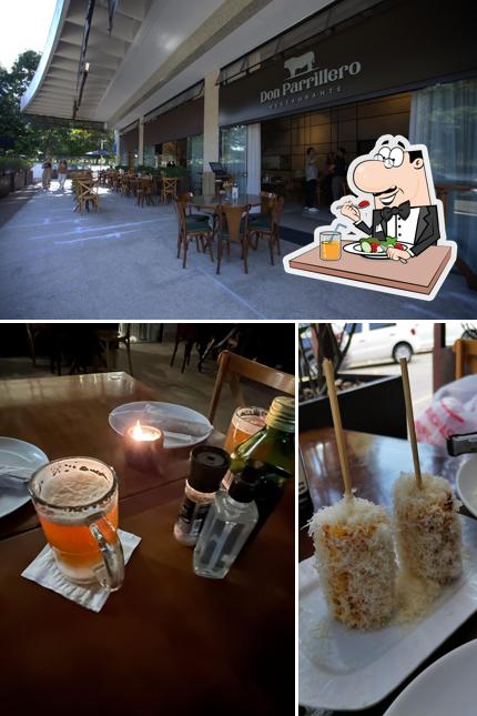 A imagem da comida e interior no Don Parrillero Restaurante