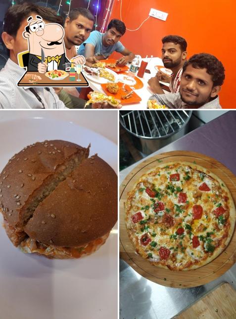 Pulled pork sandwich at PFC Fast Food