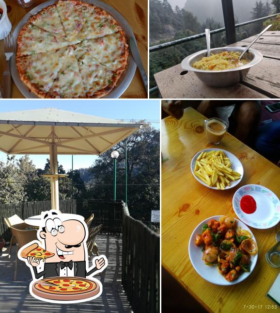 At Seegreen Cafe Rooftop Cafe in Mussoorie, you can enjoy pizza