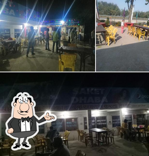 Check out how Saket Dhaba looks inside