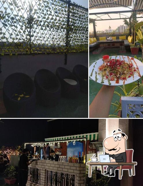 The interior of Veranda Rooftop Restro Cafe