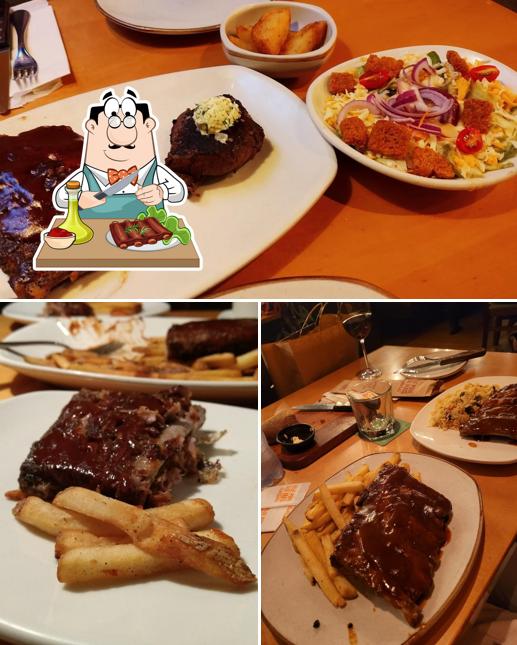 Costelas de porco em Outback Steakhouse