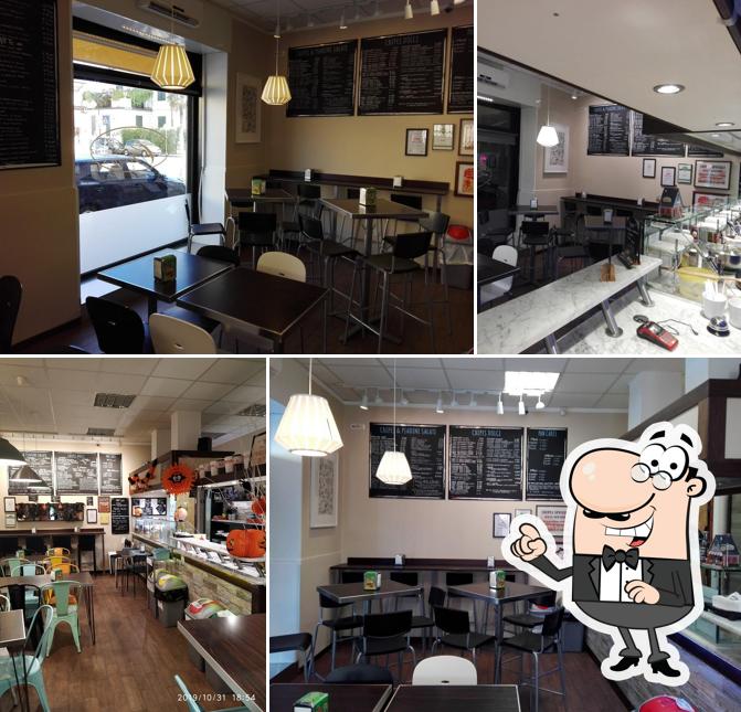 Gli interni di Les Crêpes