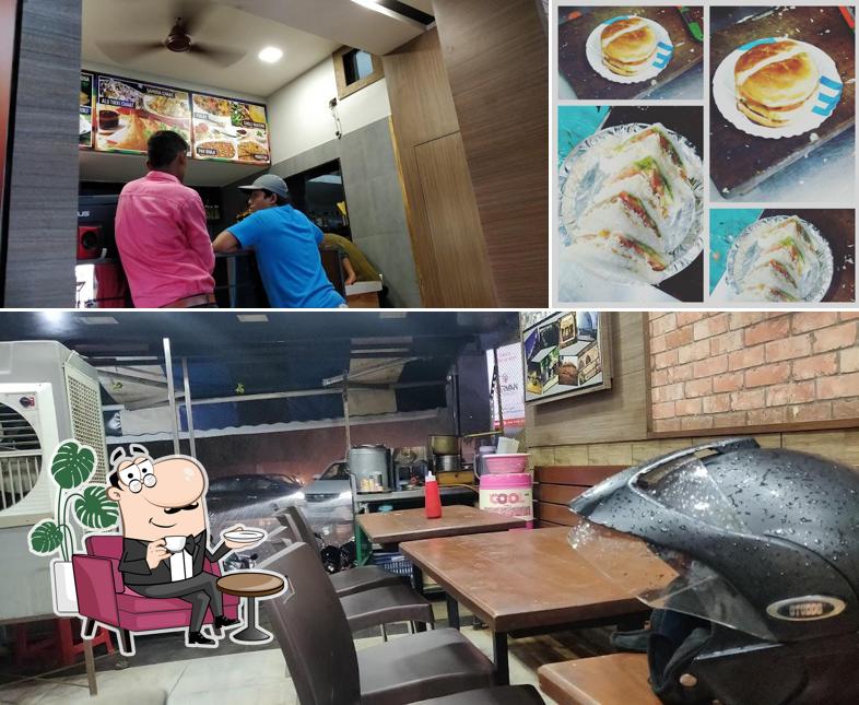 The interior of Jay Bhole Vadapav