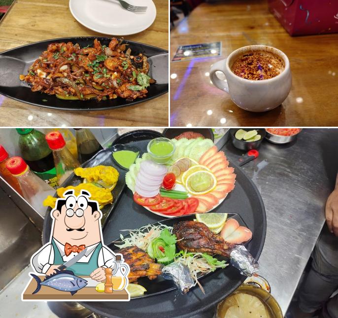 Grilled salmon at TANDOORI KNIGHTS