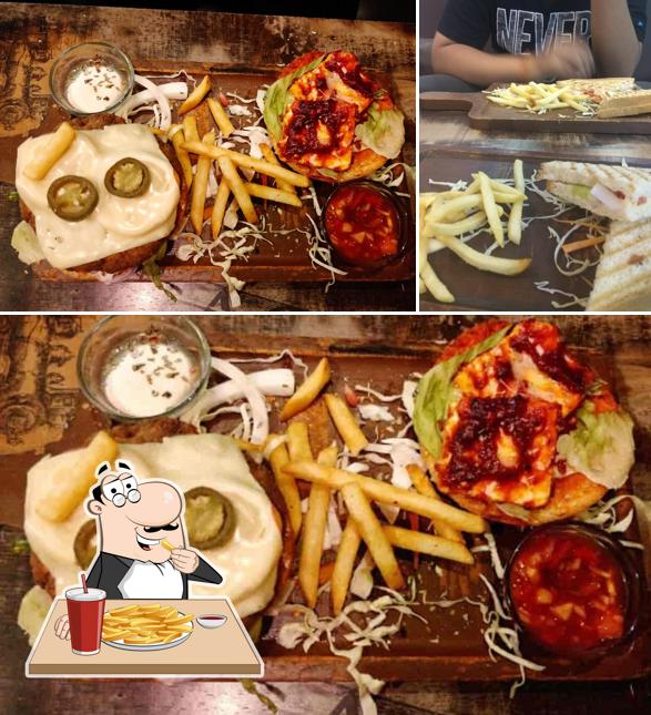 Taste chips at The Chocolate Room