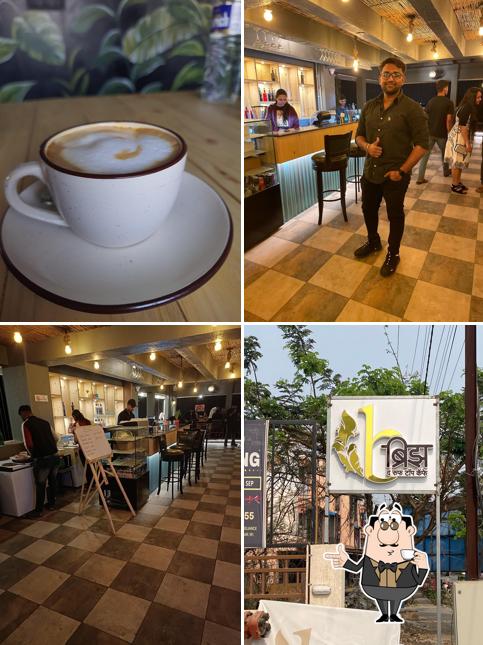 Enjoy a beverage at Breeze - The Rooftop Cafe