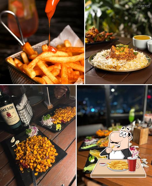 French fries at World of Wiskies - Wow