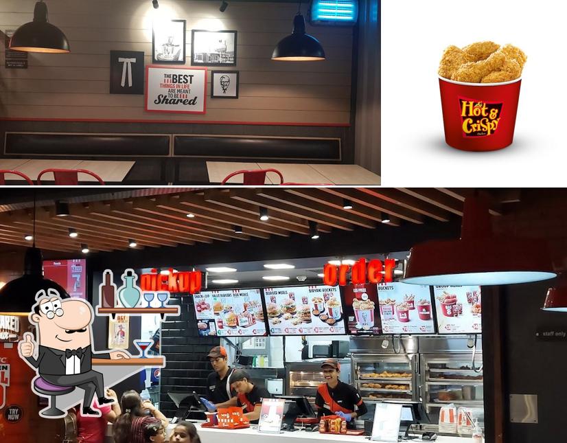 KFC is distinguished by interior and beverage