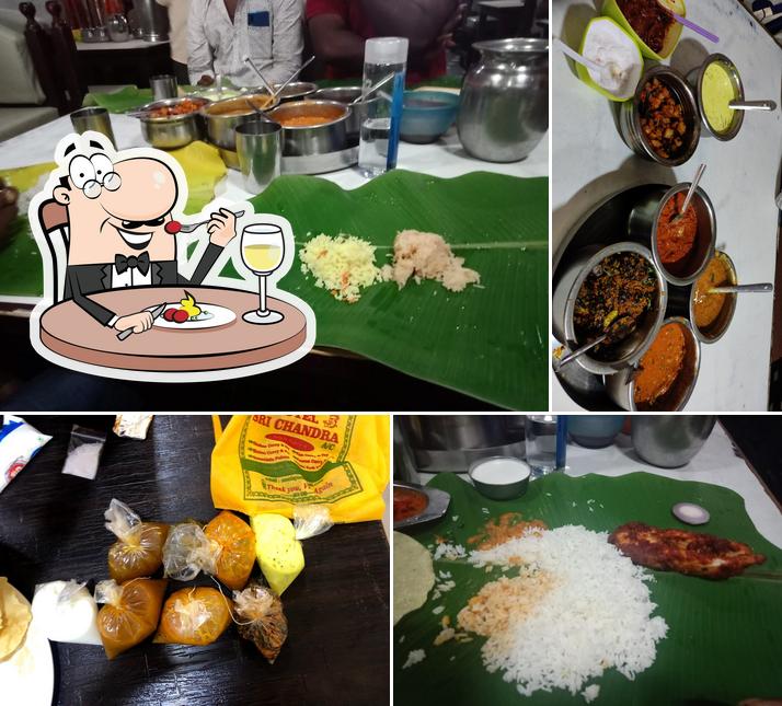 Food at Hotel Sri Chandra