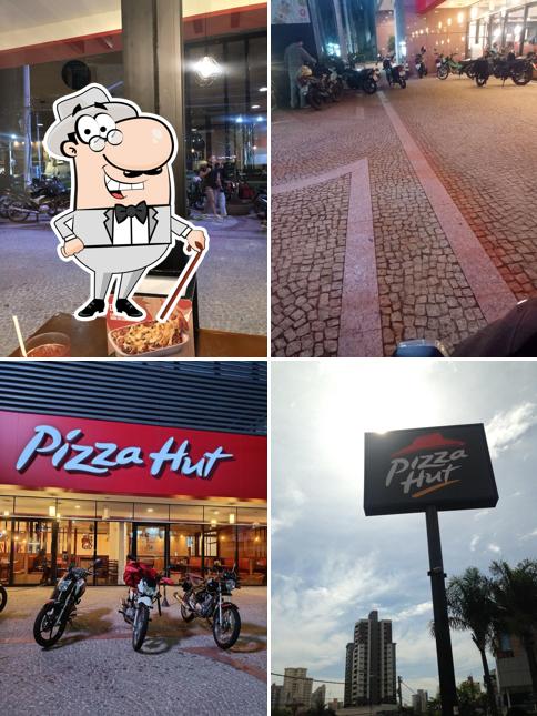 Veja imagens do exterior do Pizza Hut