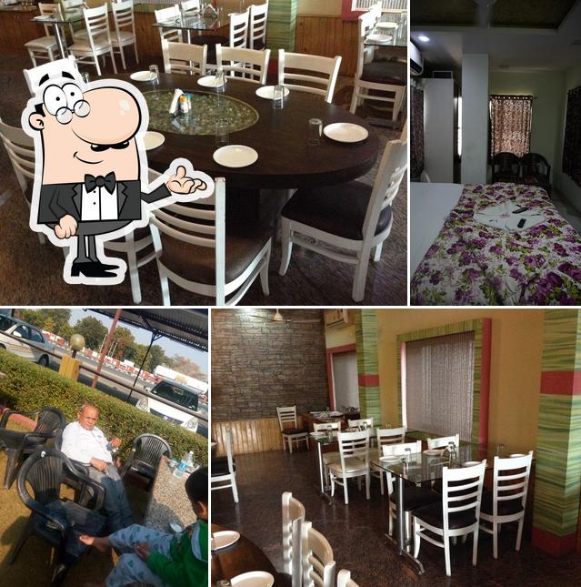 The interior of Monika Palace Hotel And Restaurant