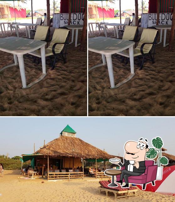 The interior of Bulldog Beach Shack