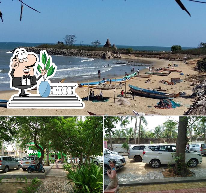 The exterior of Seashore Garden beach Restaurant