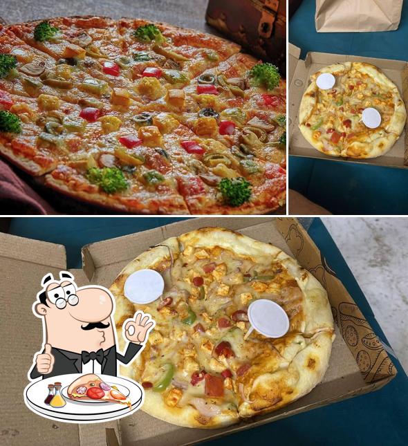 Get pizza at Waffer Thin Pizza