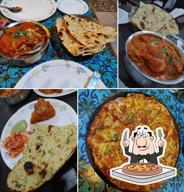 Try out pizza at Mango Curry