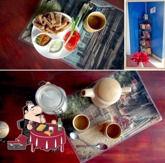 Waffles at O&E's cafe and shop