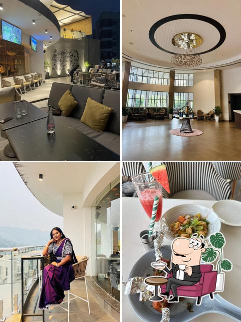 Take a seat at one of the tables at Daddy Rooftop Restaurant