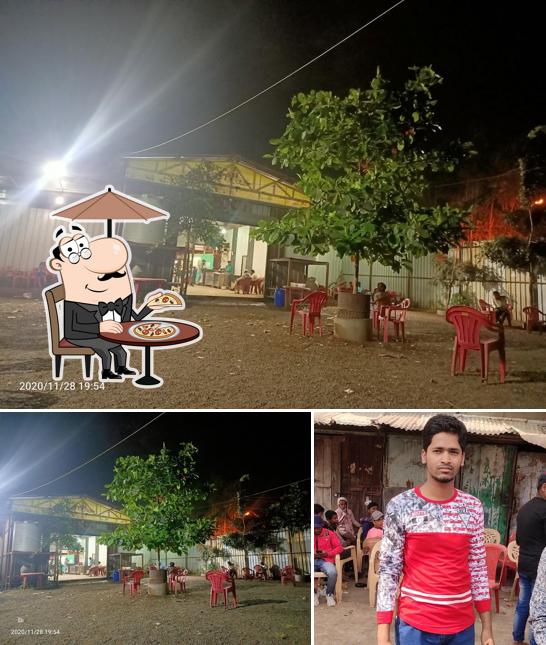 This is the photo depicting exterior and interior at Hotel Lucky Star