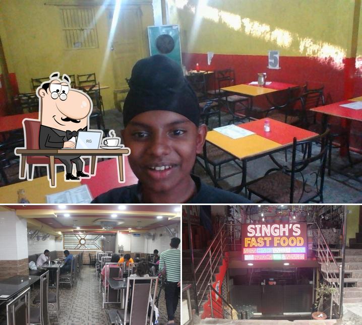 The interior of Singh's Fast Food Roti & Parata Centre