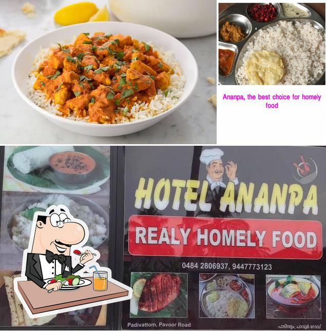 Meals at Ananpa Restaurant Homely Food