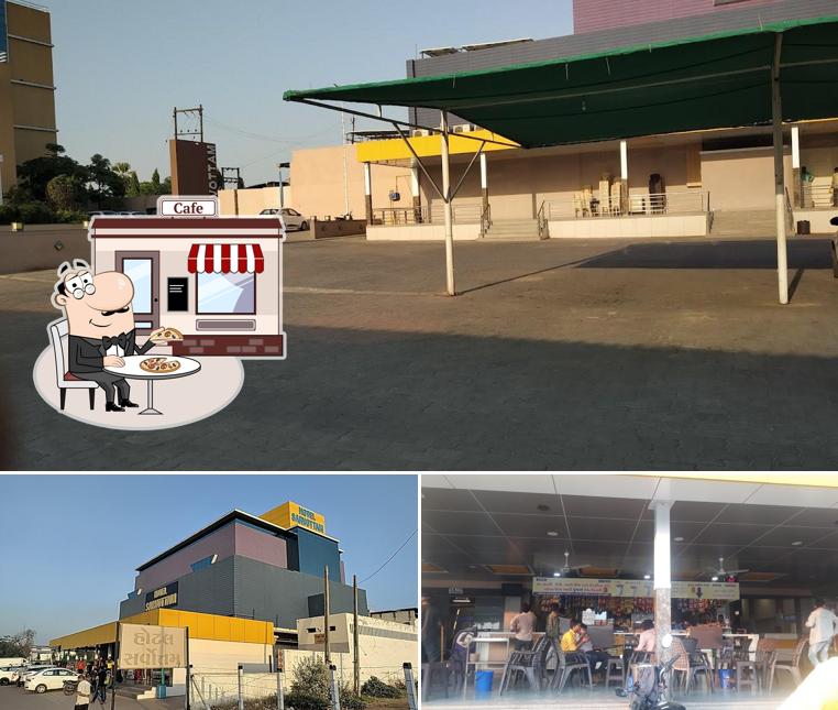 You can get some fresh air at the outside area of Hotel Sarvottam Halol