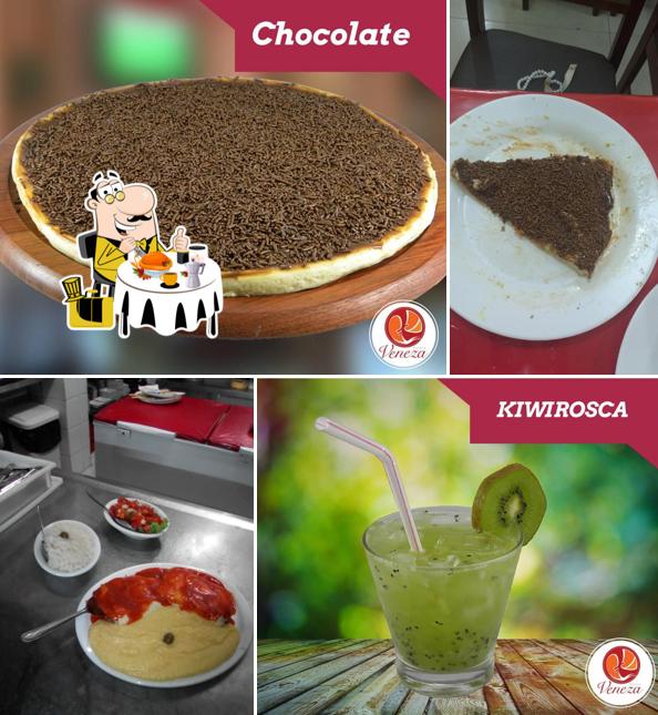 Comida em Pizzaria Veneza
