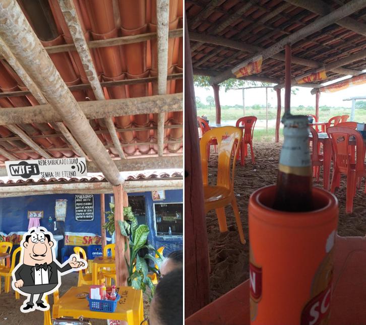 O interior do Barraca Rio Seco