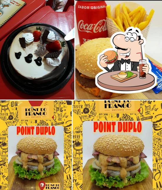 Hambúrguer em Point do Frango com Fritas
