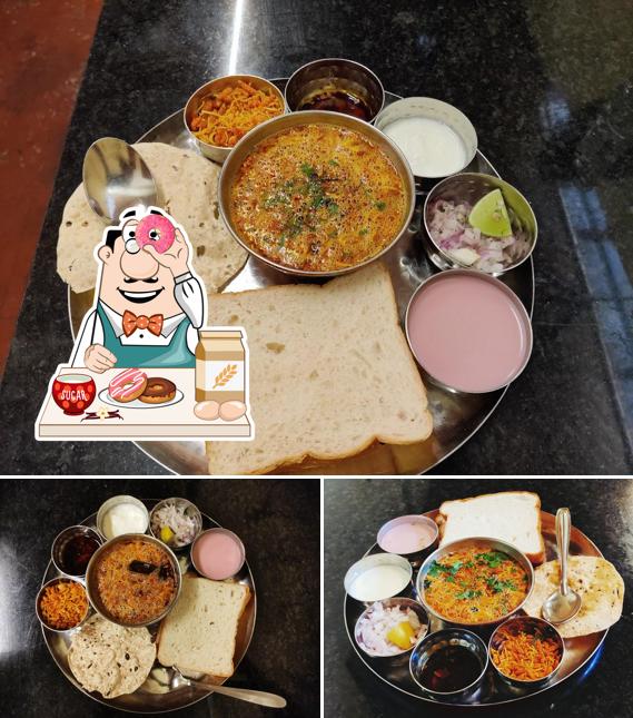 Kolhapuri Wada Misal restaurant provides a selection of desserts