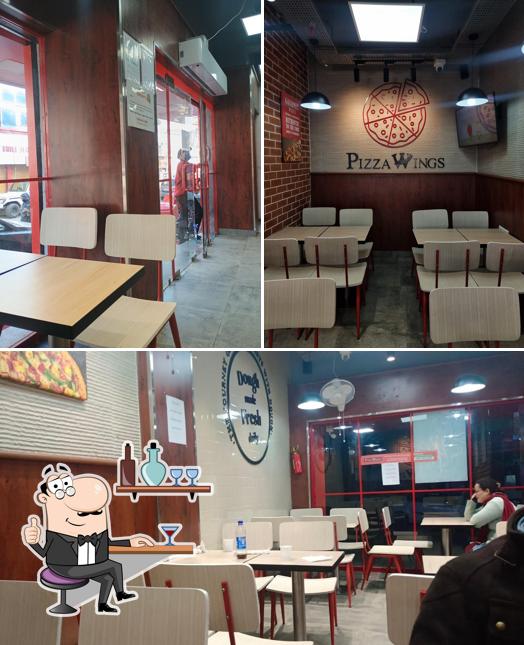 The interior of Pizza Wings, Bathindi