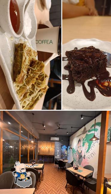 The photo of food and interior at Coffea Cafe