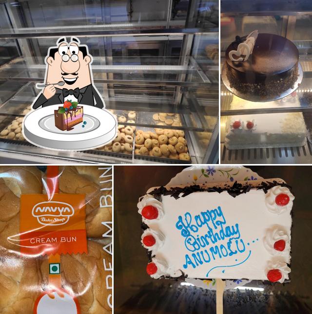 Chocolate cake at Navya Bakers, T B junction